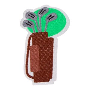 Golf Bag Patch – Golf Brown/White